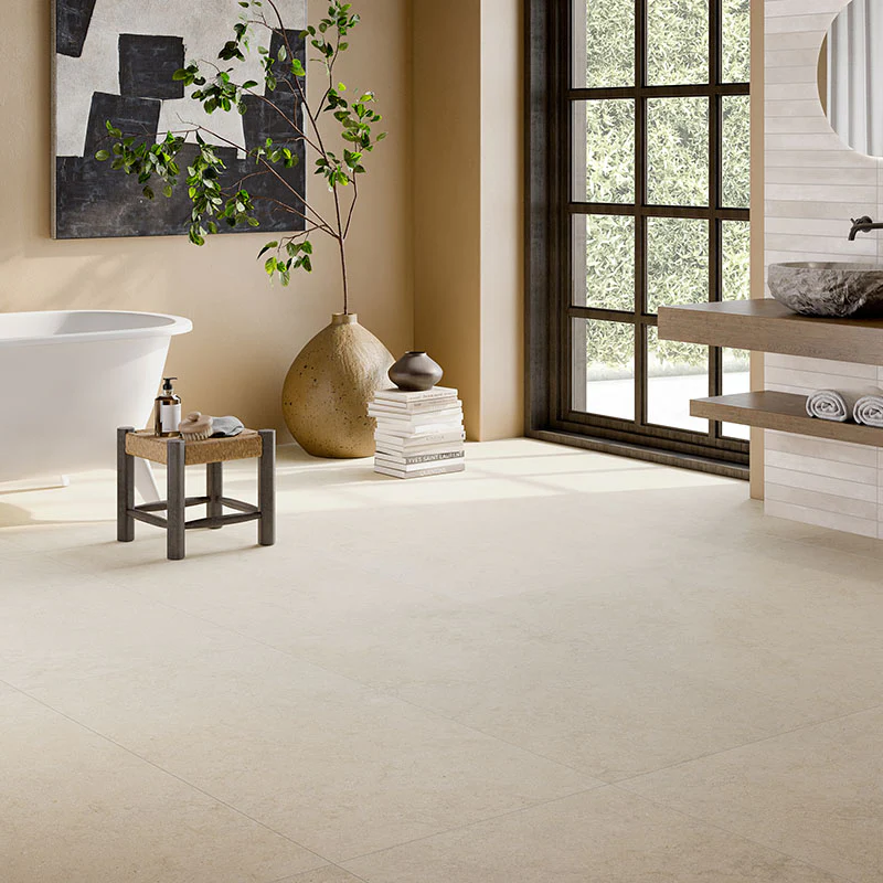 Lutezia Beige - Gres Effetto Pietra Opaco 120x120 Rettificato