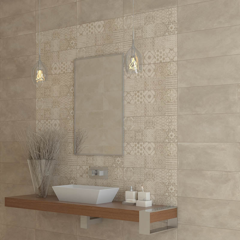 Madison County Pergamon/Taupe - Rivestimento Effetto Cementine 25x60