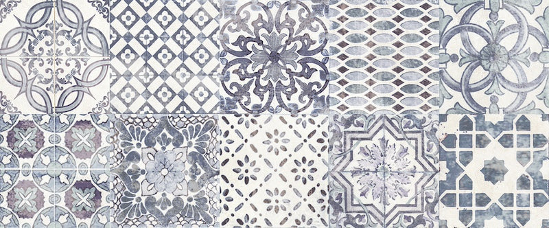 Madison County White/Blue - Rivestimento Effetto Cementine 25x60 - Image 3