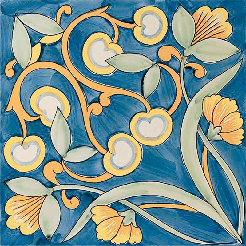 Maioliche 1 - Gres Porcellanato Decorato 15x15 Stile Vietri - Image 2