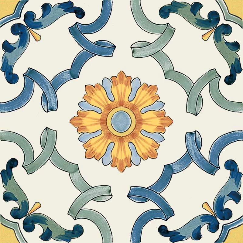 Maioliche 3 - Gres Porcellanato Decorato 15x15 Stile Vietri - Image 4
