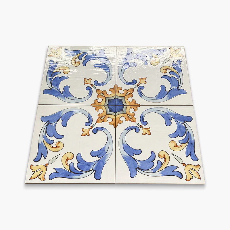 Maioliche del Golfo Ischia - Gres Porcellanato Decorativo 34x34 Stile Maioliche Vietresi - Image 2