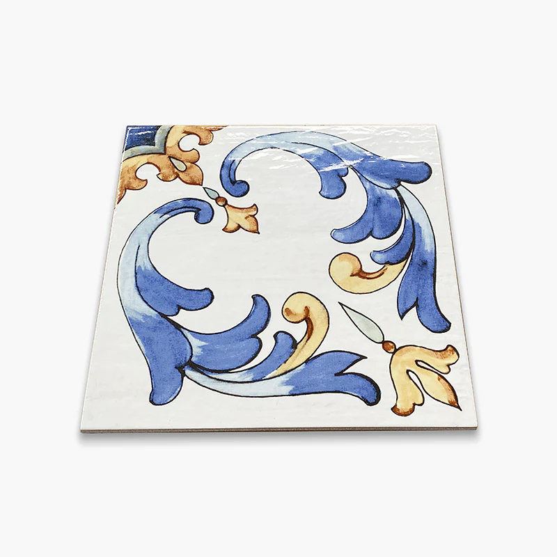 Maioliche del Golfo Ischia - Gres Porcellanato Decorativo 34x34 Stile Maioliche Vietresi - Image 3