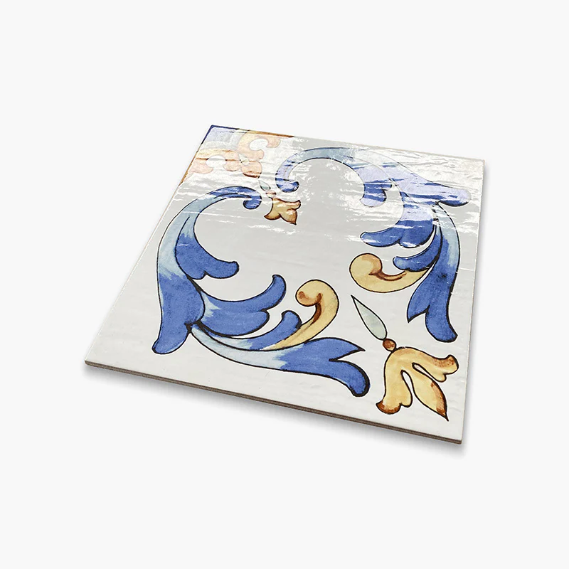 Maioliche del Golfo Ischia - Gres Porcellanato Decorativo 34x34 Stile Maioliche Vietresi - Image 4