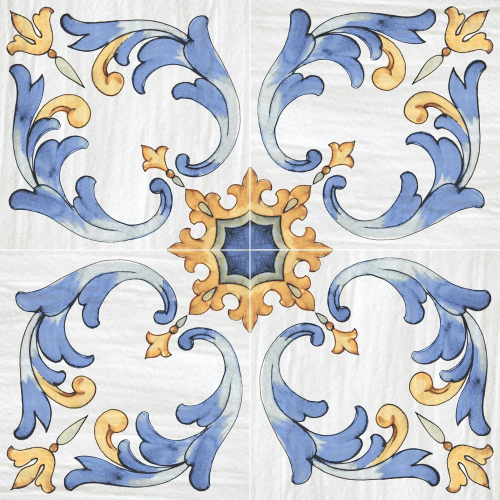 Maioliche del Golfo Ischia - Gres Porcellanato Decorativo 34x34 Stile Maioliche Vietresi - Image 7