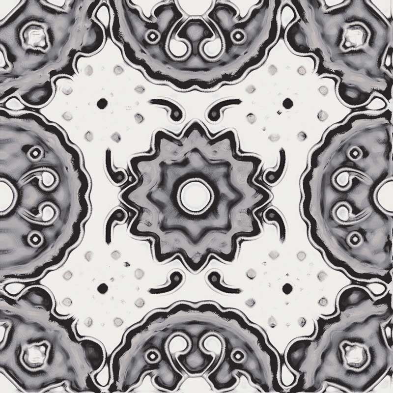 Maioliche Mix Black & White - Gres Porcellanato Decorato Misto 15x15 Stile Vietri - Image 10