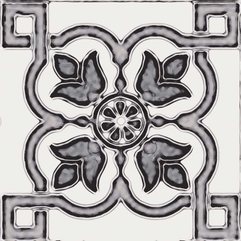 Maioliche Mix Black & White - Gres Porcellanato Decorato Misto 15x15 Stile Vietri - Image 17
