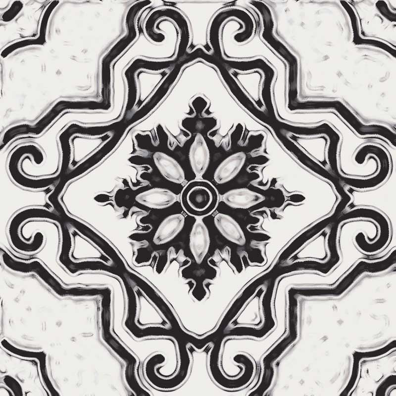Maioliche Mix Black & White - Gres Porcellanato Decorato Misto 15x15 Stile Vietri - Image 21