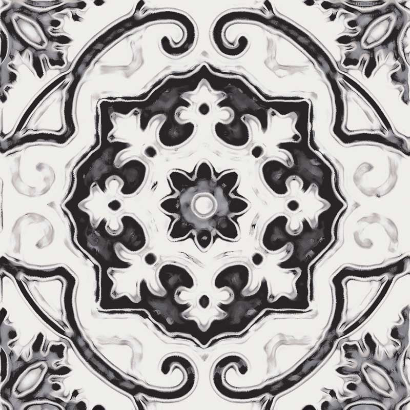 Maioliche Mix Black & White - Gres Porcellanato Decorato Misto 15x15 Stile Vietri - Image 22