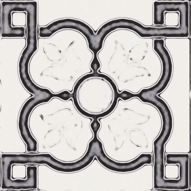 Maioliche Mix Black & White - Gres Porcellanato Decorato Misto 15x15 Stile Vietri - Image 8