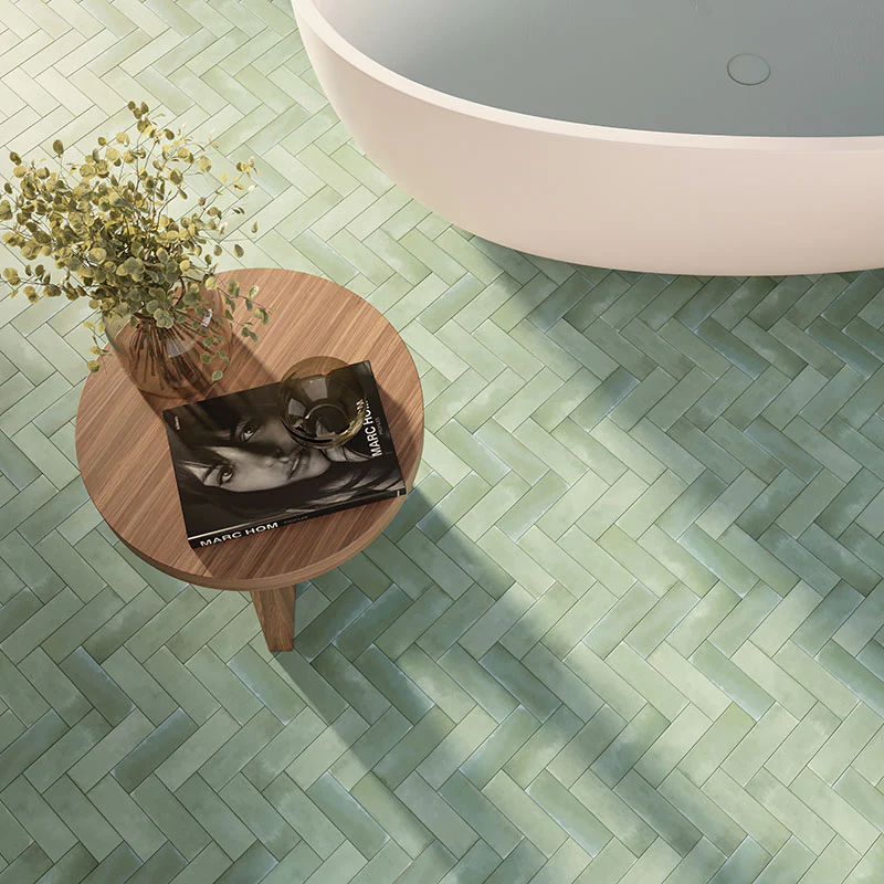 Mini Green Matt - Gres Effetto Mattoncino Opaco 5x15