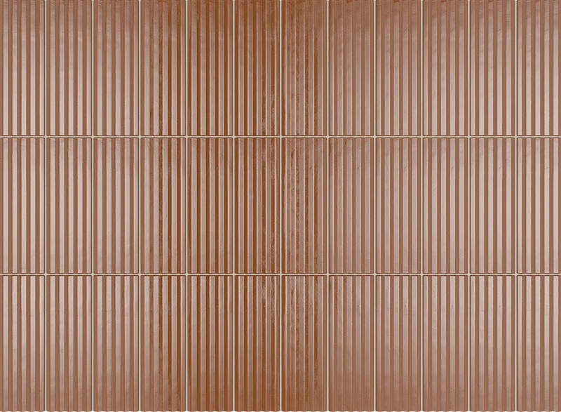 Mini Terracotta Stripes Glossy - Gres Effetto Mattoncino Rigato Lucido 5x15 - Image 3