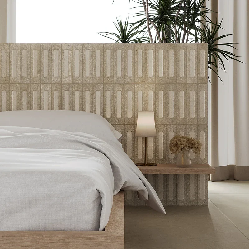 Miniature Fornace Formella Argilla Naturale - Gres Effetto Mattoncino Rigato 6x24