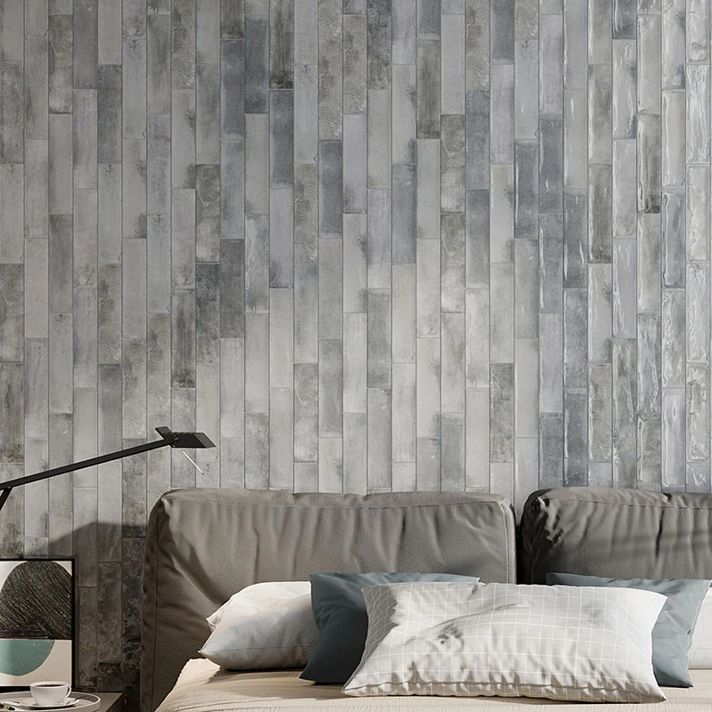 Mojave Light Grey - Gres Effetto Mattoncino Lucido 6x25 - Image 4