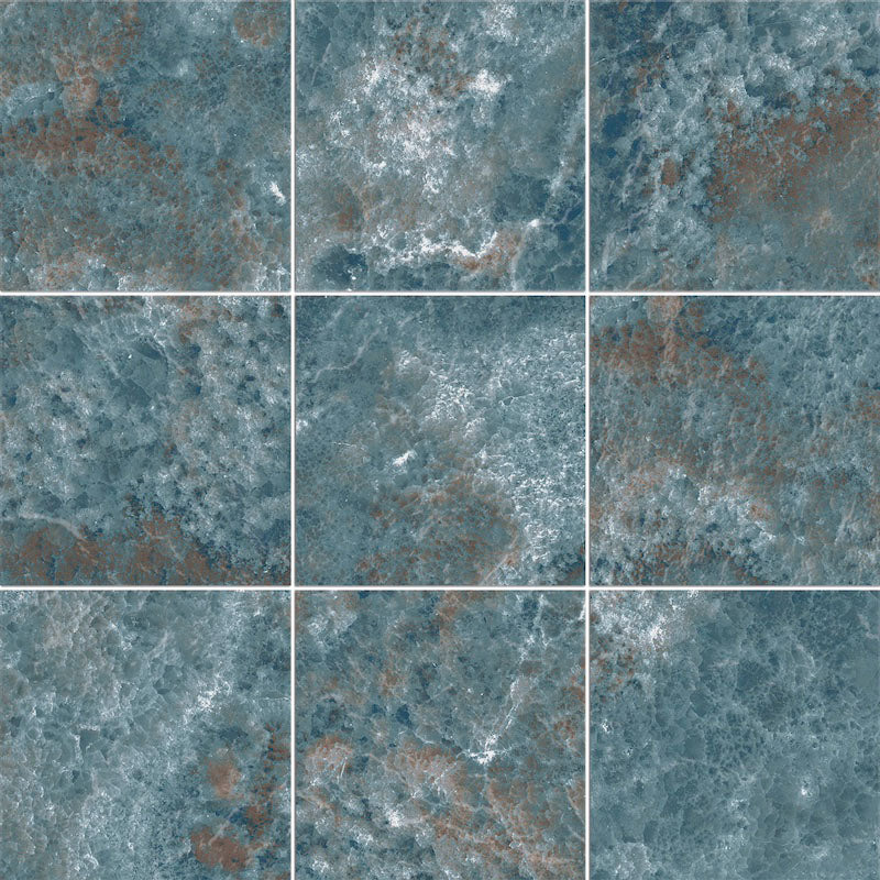 Moon Emerald - Gres Porcellanato Effetto Nuvolato Lucido 15x15 - Image 2