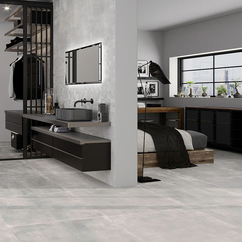 More! Grey - Gres Effetto Cemento 90x90 Rettificato