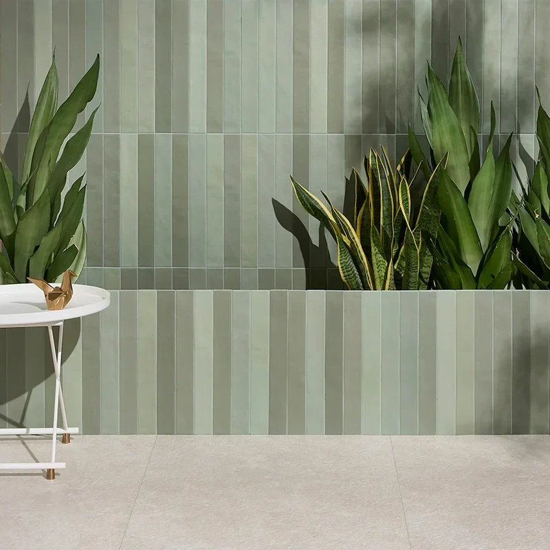 Neo Cool Green - Rivestimento Effetto Mattoncino Opaco 4.6x37.5
