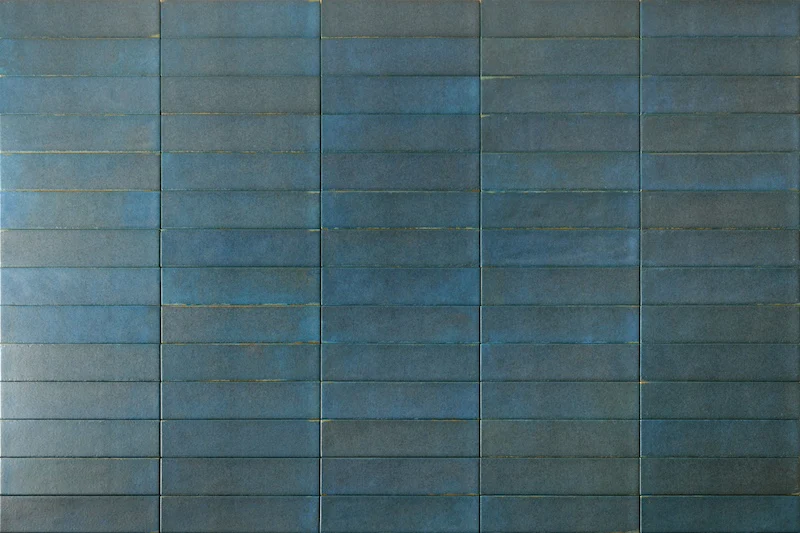 Noho Blu - Gres Effetto Mattoncino Opaco 6x25