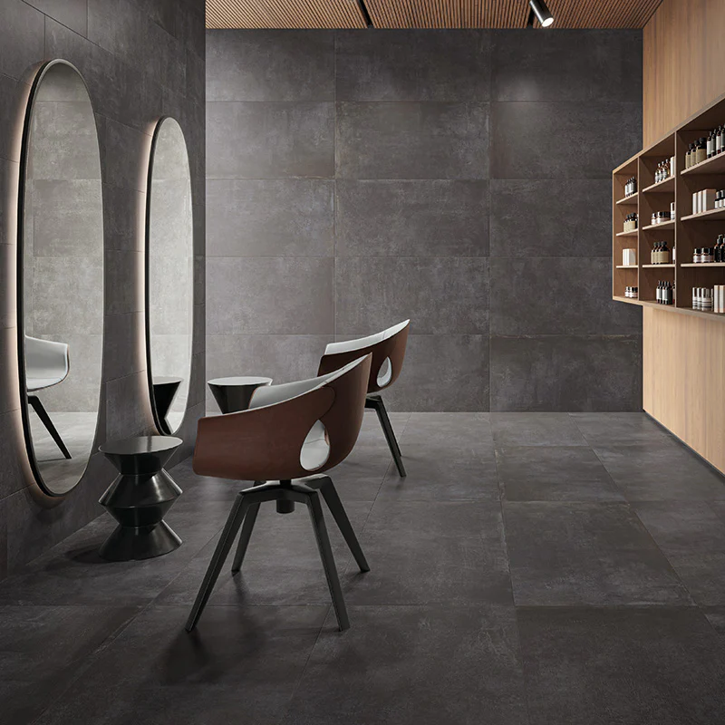 Noord Anthracite - Gres effetto cemento industriale 30x60 rettificato