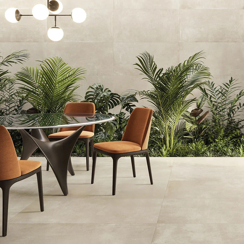 Noord Ivory - Gres effetto cemento industriale 60x120 rettificato