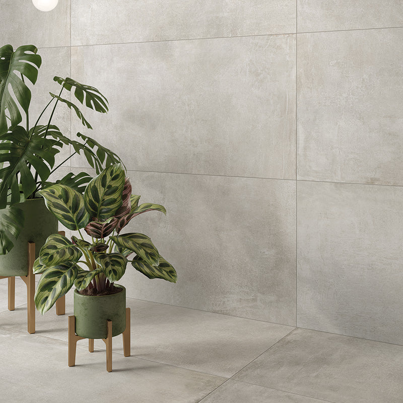 Noord Silver - Gres effetto cemento industriale 60x120 rettificato