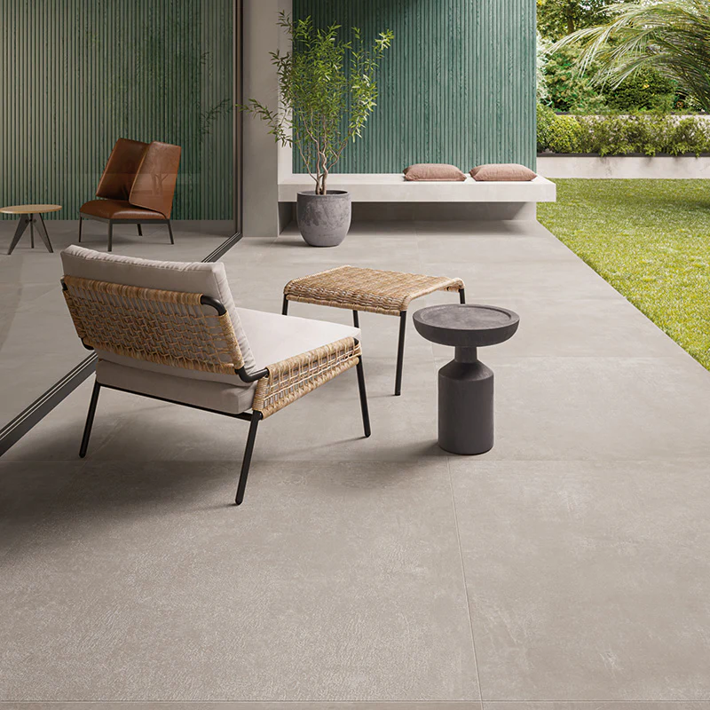 Noord White - Gres effetto cemento industriale 120x120 rettificato