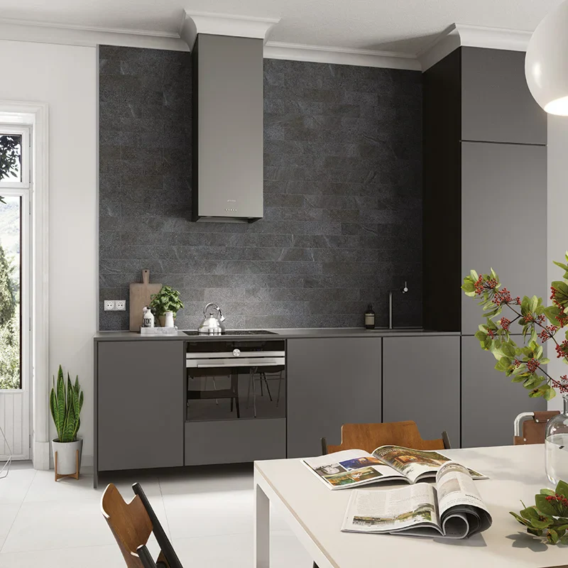 Nordic Stone Black - Rivestimento in Gres Effetto Mattoncino 10x30