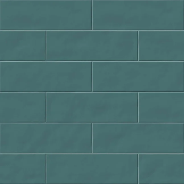 Nuances Verde Persia Satin - Gres Effetto Mattoncino Vellutato 8x25
