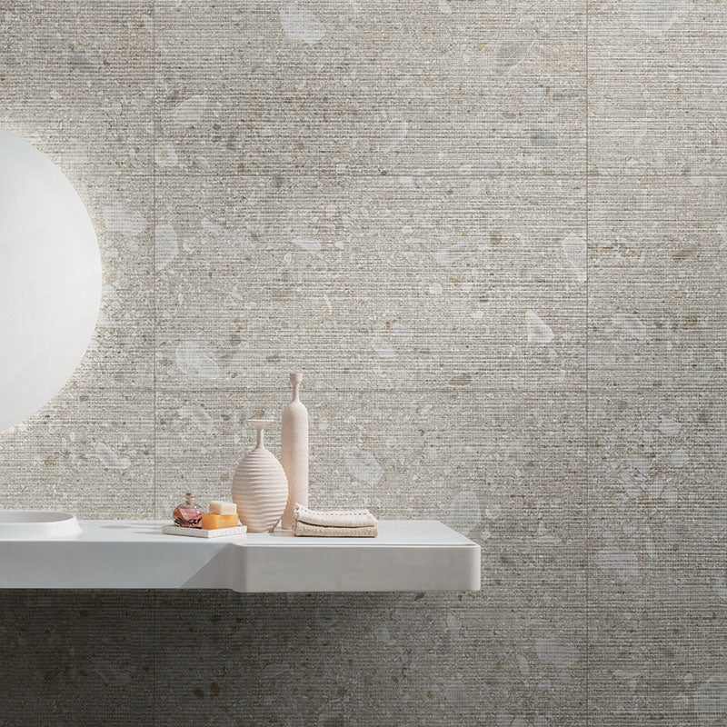 Omnia Ceppo Grey Crossing 3D - Gres effetto pietra rigato 60x120