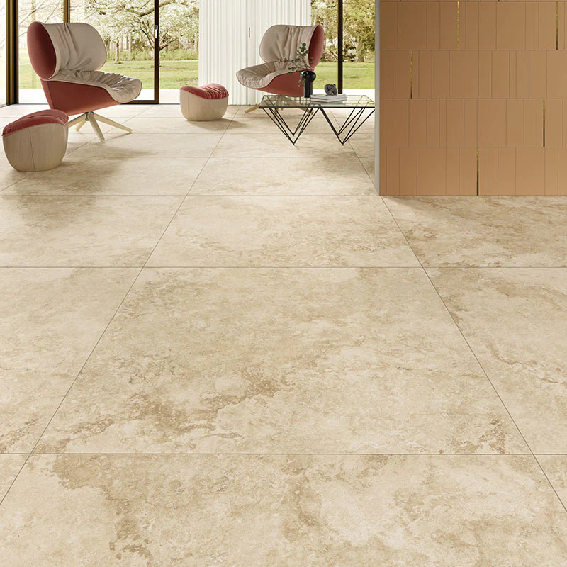 Omnia Rapolano Beige - Gres porcellanato effetto pietra 80x80 rettificato