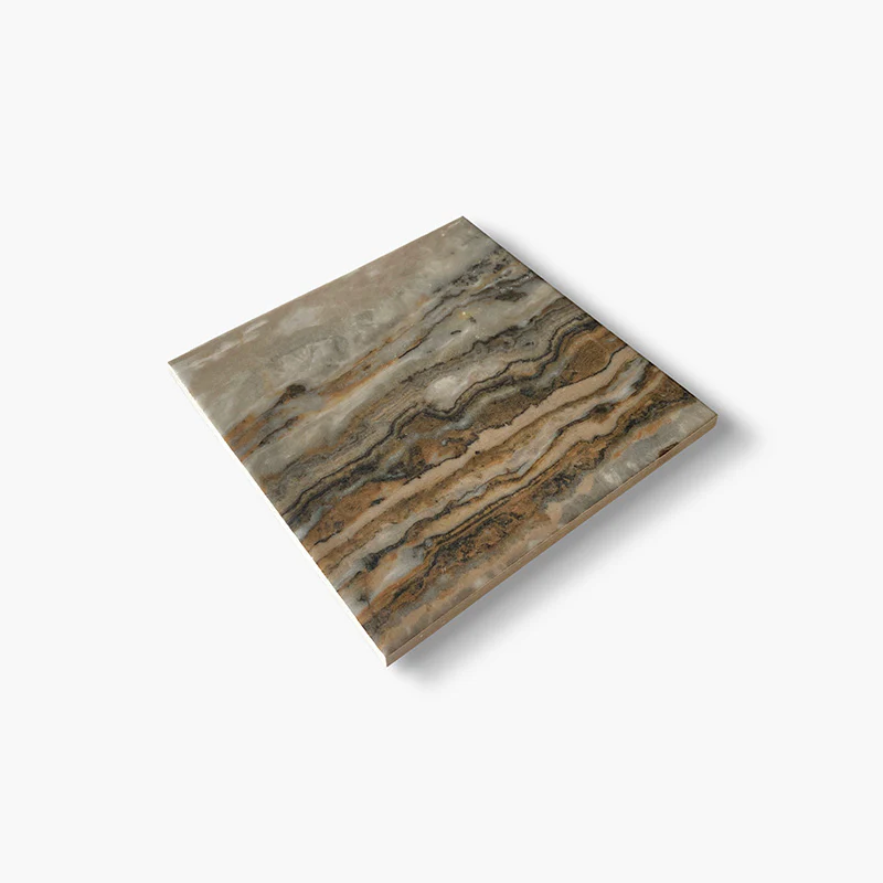 Onyx Brown - Gres Porcellanato Effetto Onice Lucido 15x15 - Image 2