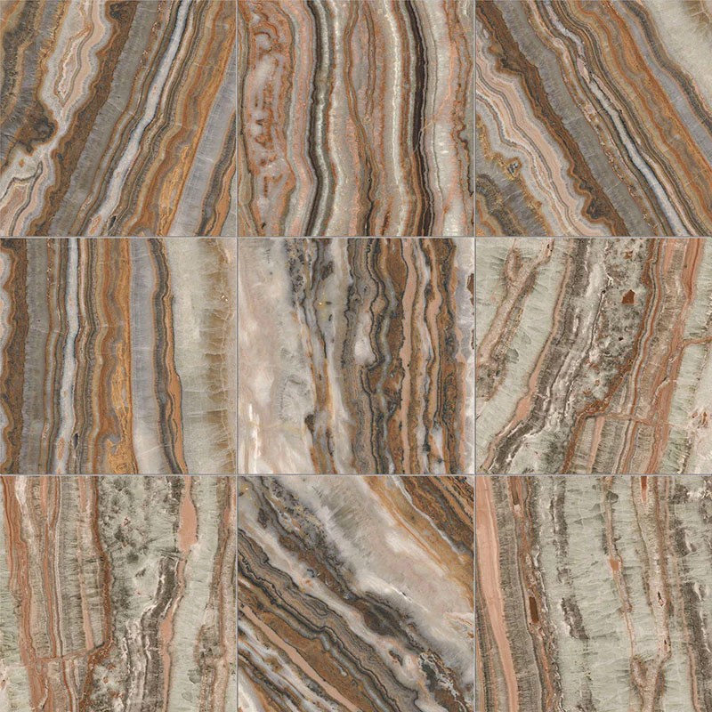 Onyx Brown - Gres Porcellanato Effetto Onice Lucido 15x15 - Image 5