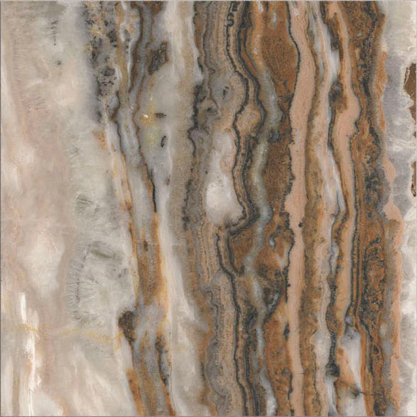 Onyx Brown - Gres Porcellanato Effetto Onice Lucido 15x15 - Image 9