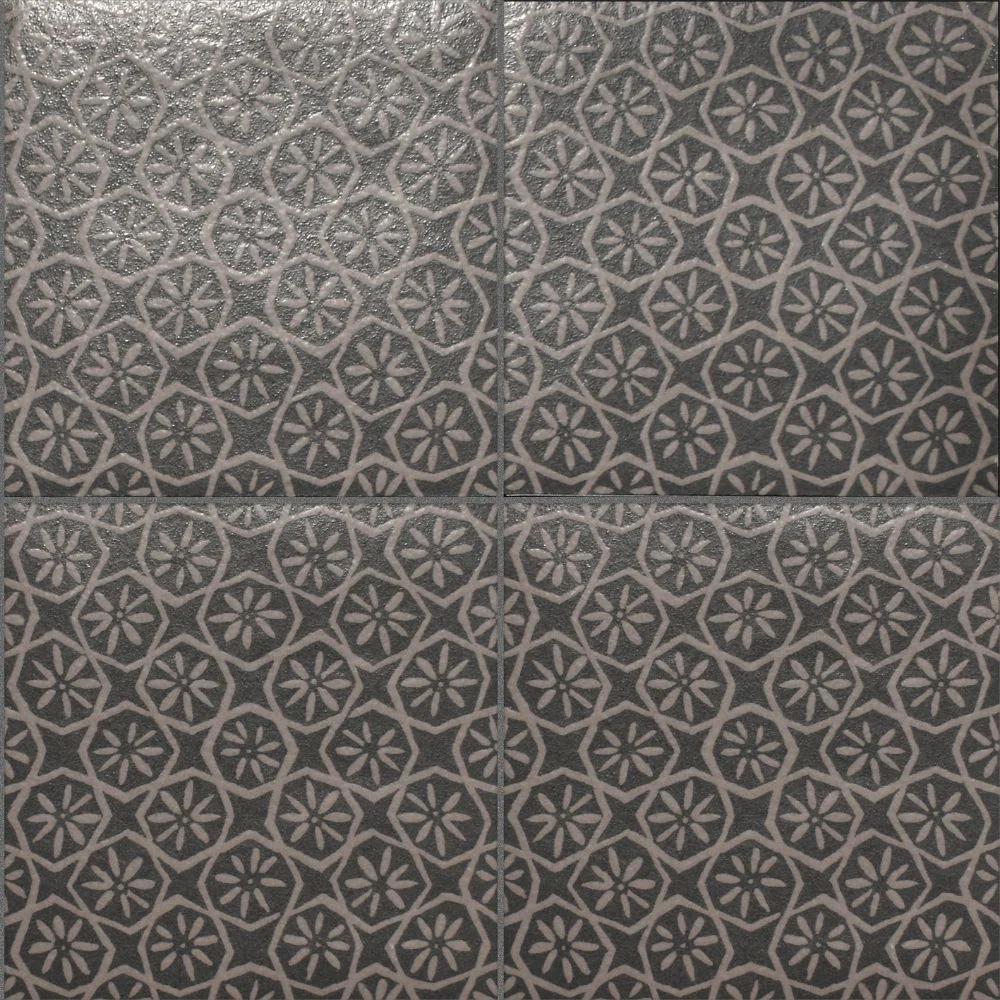 Origini Carbon Maua 15x15 - Gres Decorato In Stile Etnico - Image 4