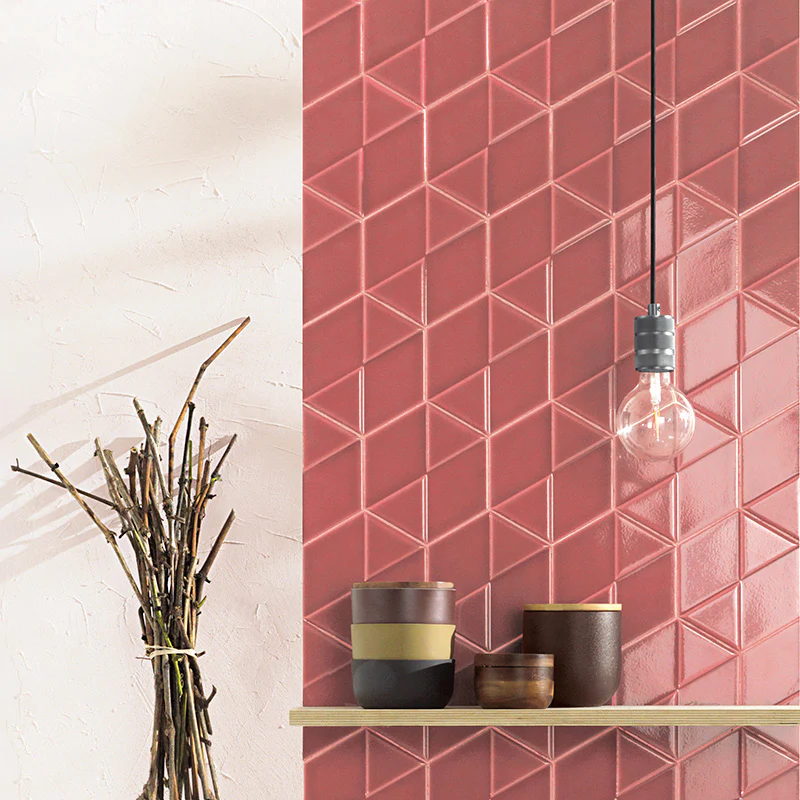 Outfit Hexagon Scarlet – Rivestimento Esagonale Tridimensionale Lucido 15x18