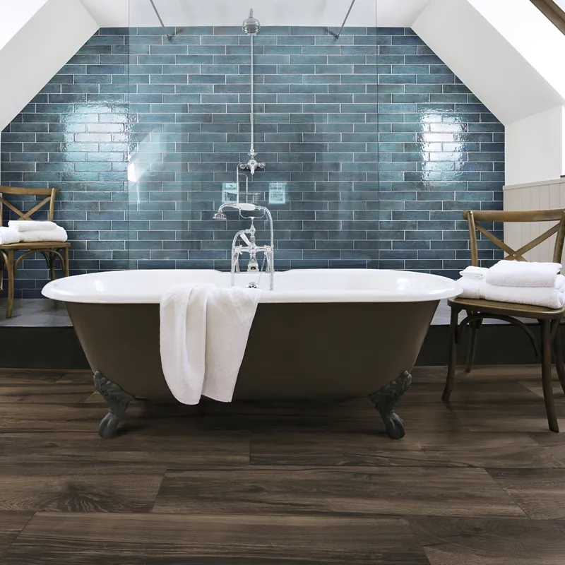 Oxida Brick Blue -  Rivestimento In Gres Porcellanato Lucido Effetto Mattoncino 7,5x30