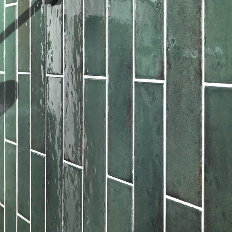 Oxida Brick Green -  Rivestimento In Gres Porcellanato Lucido Effetto Mattoncino 7,5x30 - Image 3