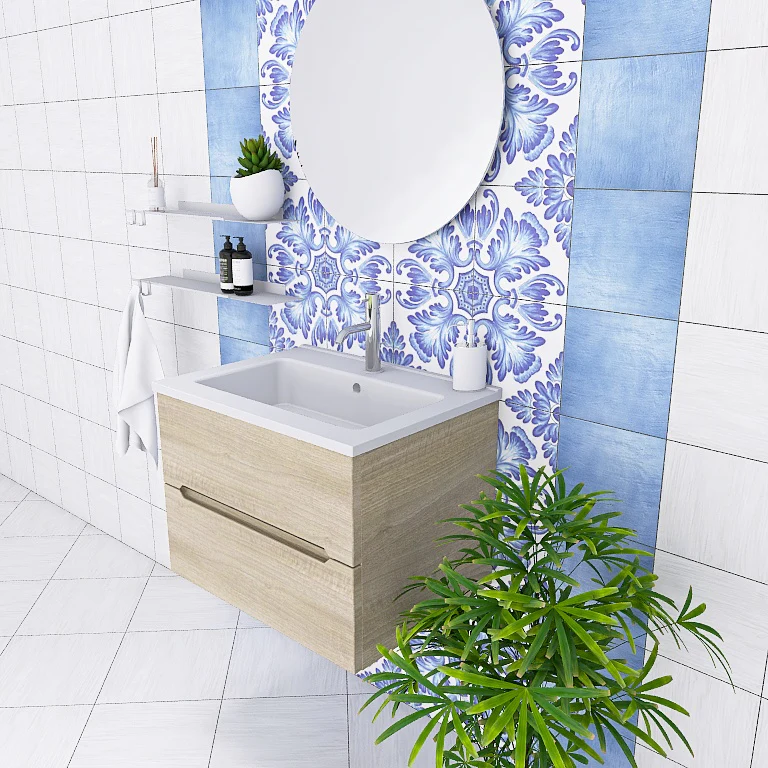 Pandora 01 - Mobile da Bagno Sospeso con lavabo in mineralmarmo - Image 11
