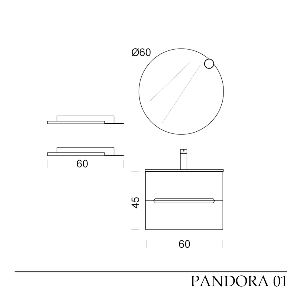 Pandora 01 - Mobile da Bagno Sospeso con lavabo in mineralmarmo - Image 16