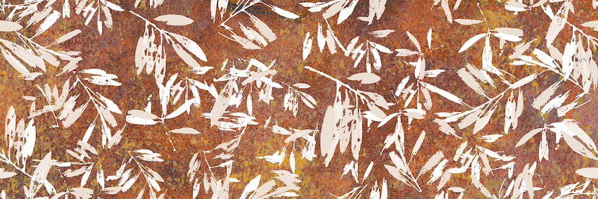 Papeete Tahiti Magenta - Rivestimento Floreale Effetto Ossidato 25x75 - Image 2