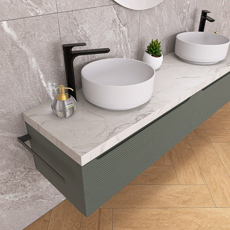 Penelope 07 - Mobile da Bagno Sospeso con doppio lavabo in ceramica - Image 12