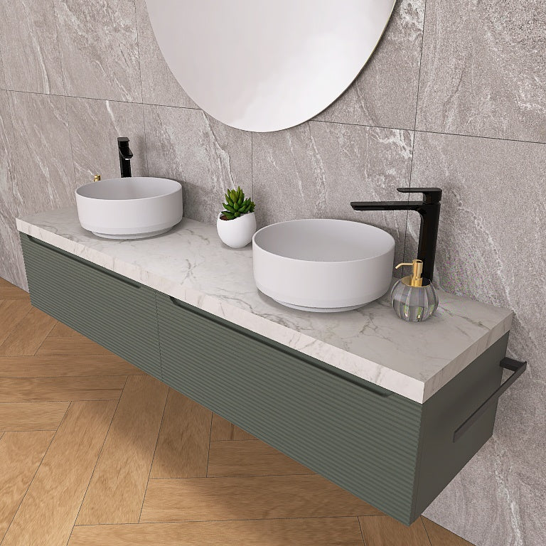 Penelope 07 - Mobile da Bagno Sospeso con doppio lavabo in ceramica - Image 14