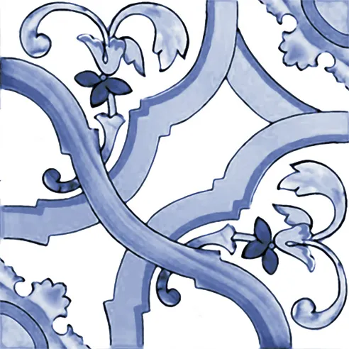 Amalfi Mix Cielo - Gres Porcellanato Maioliche Blu Decorate Miste 15x15 Stile Vietri - Image 14