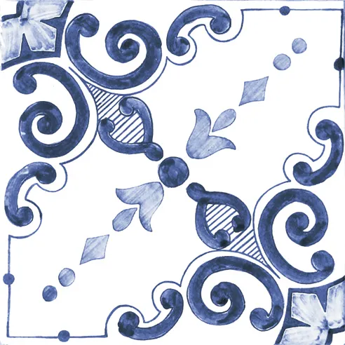 Amalfi Mix Cielo - Gres Porcellanato Maioliche Blu Decorate Miste 15x15 Stile Vietri - Image 23