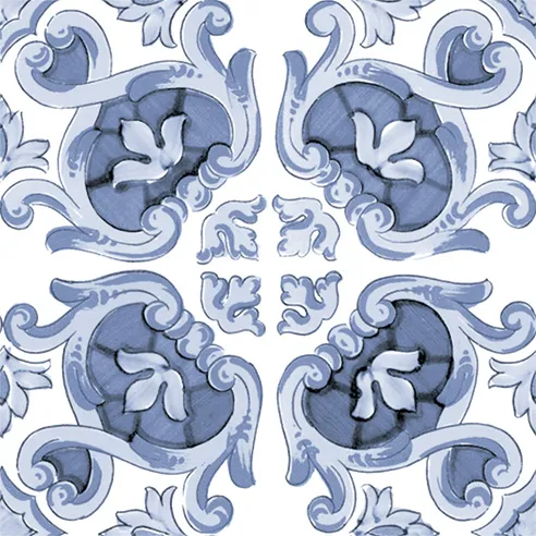 Amalfi Mix Cielo - Gres Porcellanato Maioliche Blu Decorate Miste 15x15 Stile Vietri - Image 24