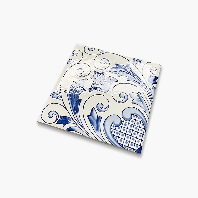 Amalfi Mix Cielo - Gres Porcellanato Maioliche Blu Decorate Miste 15x15 Stile Vietri - Image 4