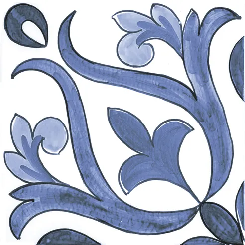 Amalfi Mix Cielo - Gres Porcellanato Maioliche Blu Decorate Miste 15x15 Stile Vietri - Image 8