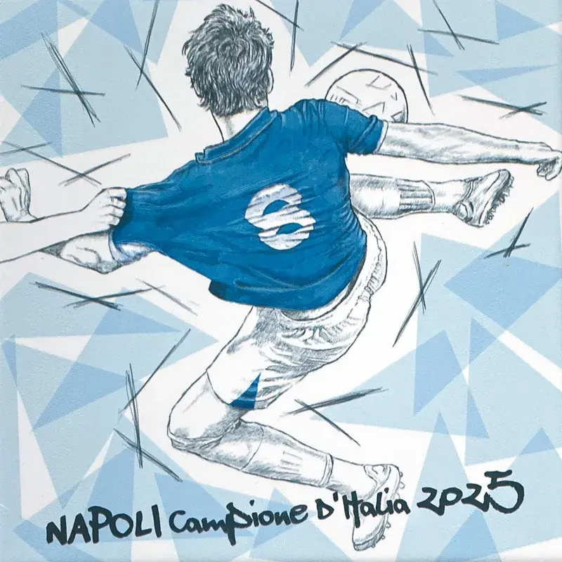 Piastrelle Celebrative Sport da Collezione – I Momenti Storici del Napoli Calcio su Ceramica Artistica - Image 11