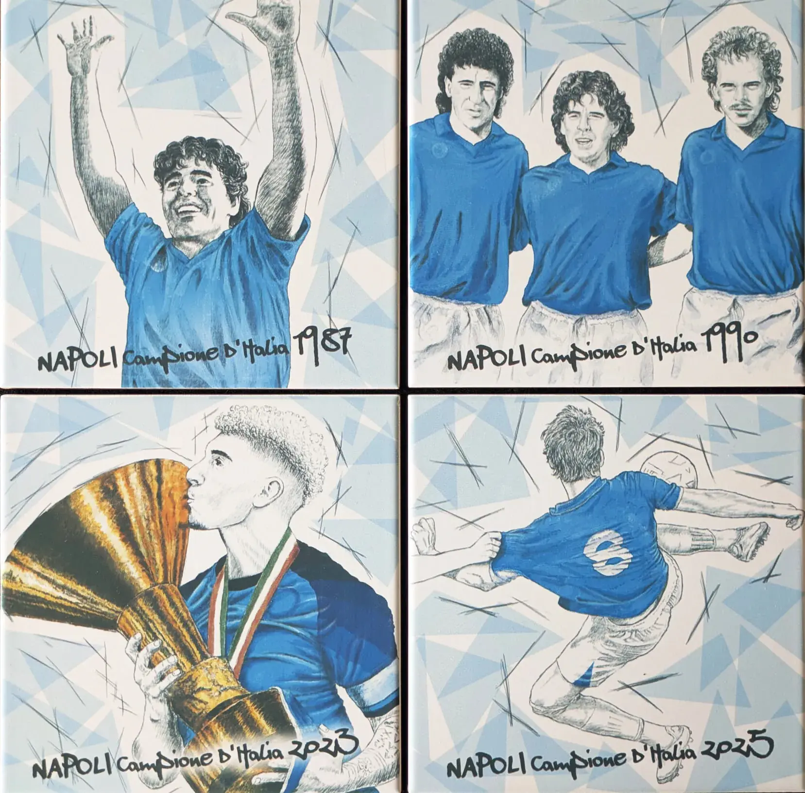 Piastrelle Celebrative Sport da Collezione – I Momenti Storici del Napoli Calcio su Ceramica Artistica - Image 7