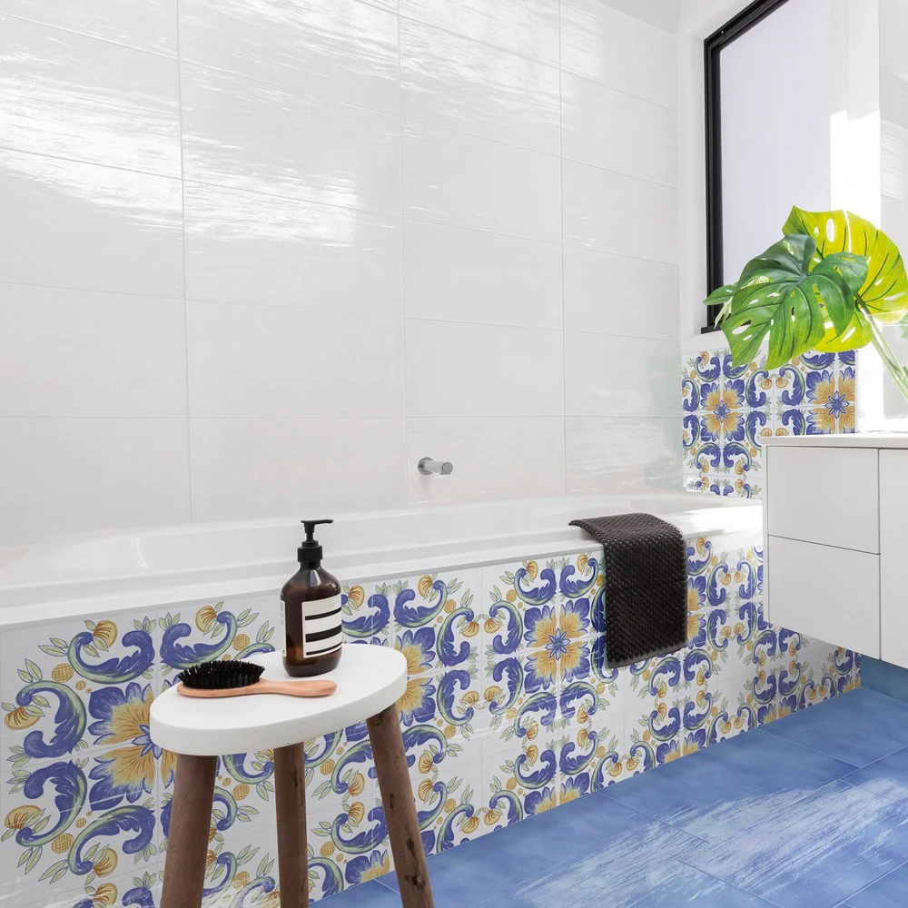 Cotto Mediterraneo Bianco - Gres Porcellanato Colorato 30x60 Stile Vietri